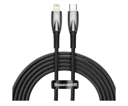 Kabel Baseus Kabel CADH000101 Lightning - USB-C PD 20W 480Mb/s 2m czarny